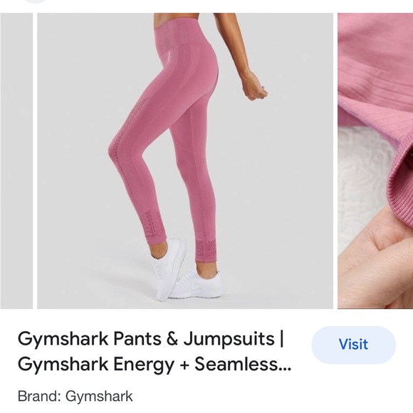 Gymshark Energy Seamless Leggings Dusty Pink - Picture 3 of 9